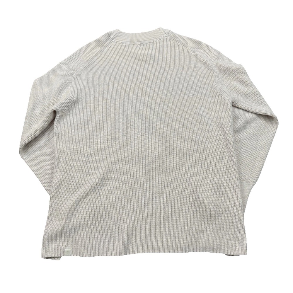 Lululemon Merino Wool-Blend Ribbed Crewneck Sweater-White Opal-women's Size 4 - Picture 2 of 8